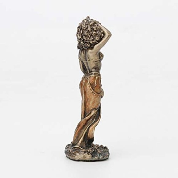 Veronese Brown Santeria Goddess Statue 35 Inch Hand Beauty Painted Bronze Decor - Picture 4 of 6